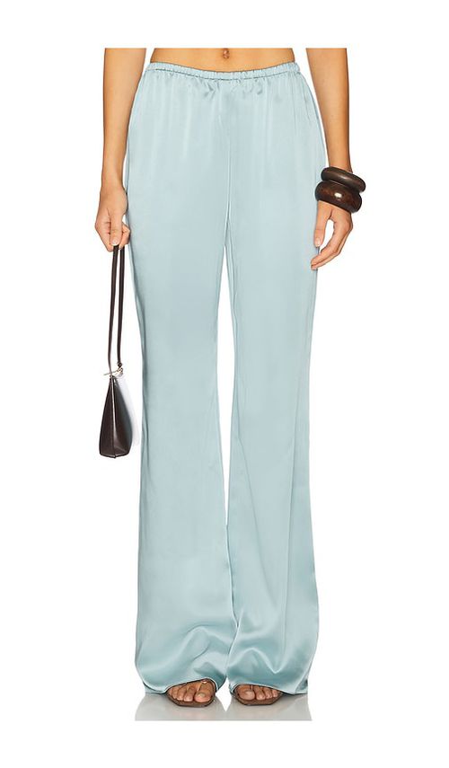 SER.O.YA PANTALON SATINÉ VIVA en Blue.  XS. Also en M