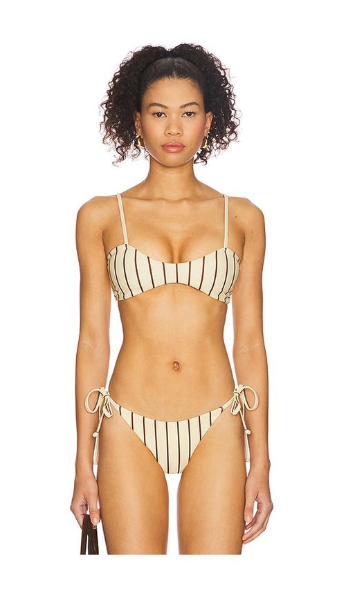 Superdown Minca Bikini Top in Yellow. -  XL also in M