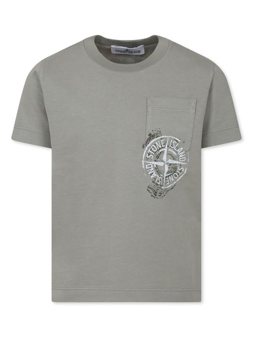 Compass-print T-shirt - Green