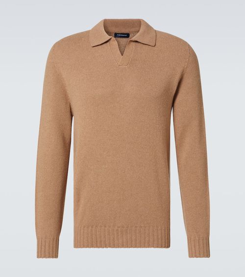 Cashmere polo sweater