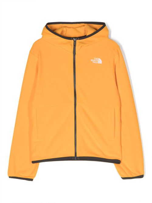 Glacier logo-embroidered hooded jacket - Orange