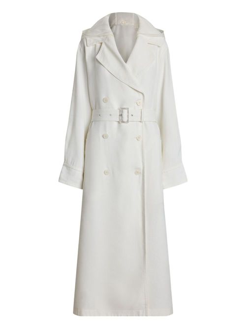 Ralph Lauren Collection double-breasted belted trench coat - White