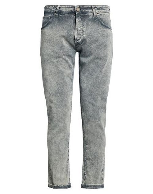 Man Jeans Grey Size 30 Cotton, Elastane