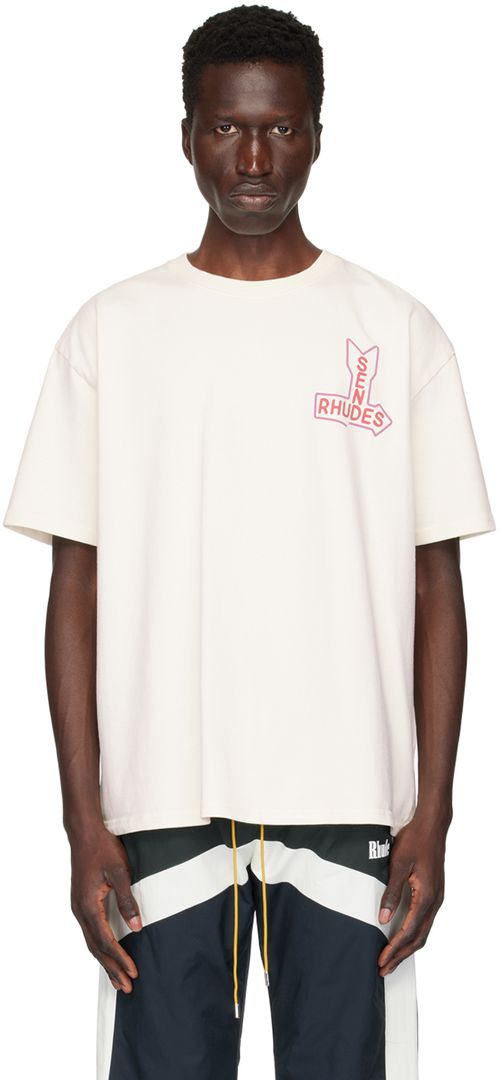 Rhude SSENSE Exclusive Off-White 'Send Rhudes' T-Shirt