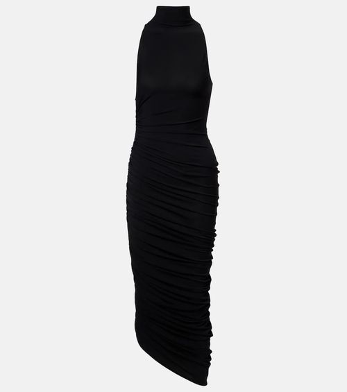 Piazza gathered jersey midi dress