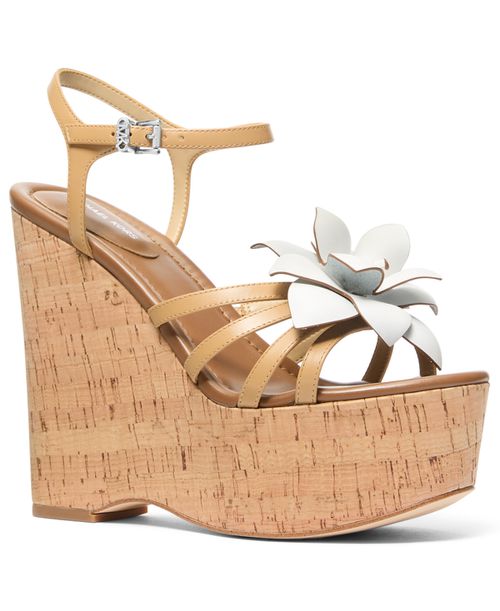 Women's Jacie Platform Wedge Heel Sandals - Peanut Leather