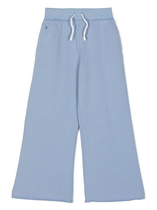 Wide-leg jersey trousers - Blue