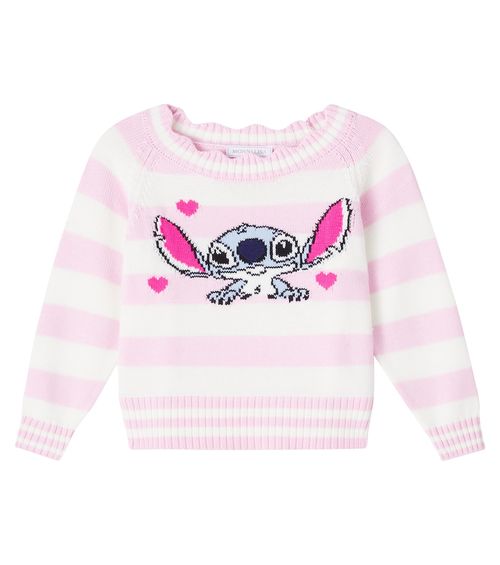 X Disney Stitch striped sweater
