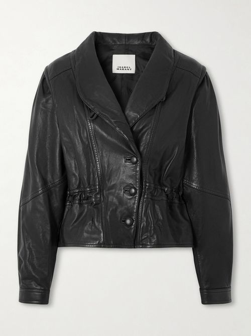 Leather Biker Jacket - Black