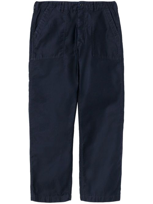 Straight-leg utility trousers - Blue