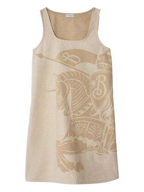 Burberry EKD cotton mini dress - Neutrals