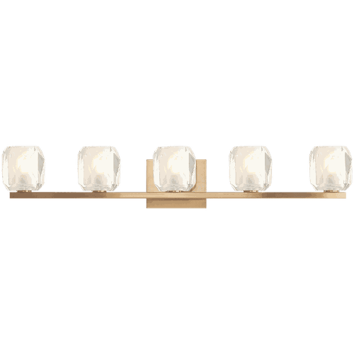 Matteo Carleton 5-Light Wall Sconce In Aged Gold Bra