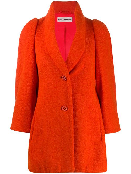 Relaxed fit coat - Orange