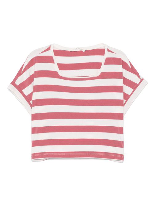 Zhoe & Tobiah striped T-shirt - White