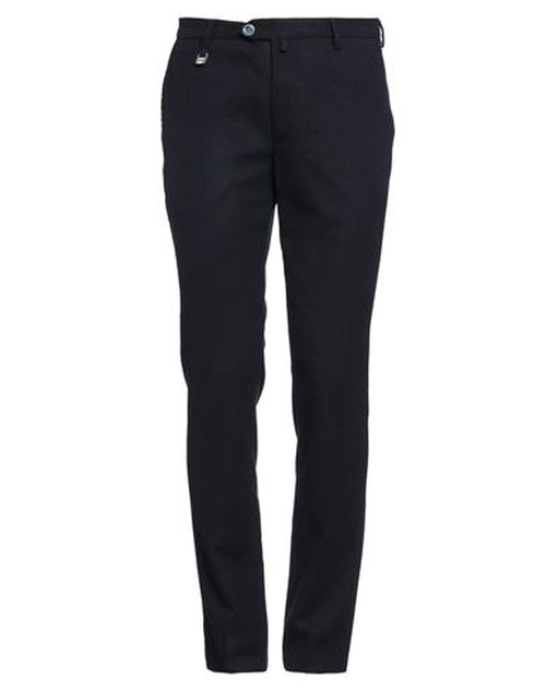 Man Pants Navy Size 34 Polyester, Viscose, Wool