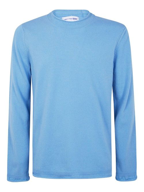 Light Blue Long-Sleeved Crew Neck Shirt