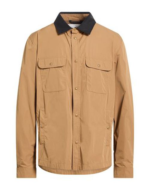 Man Jacket Camel Size L Polyester, Cotton