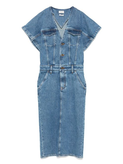 Denim midi dress - Blue