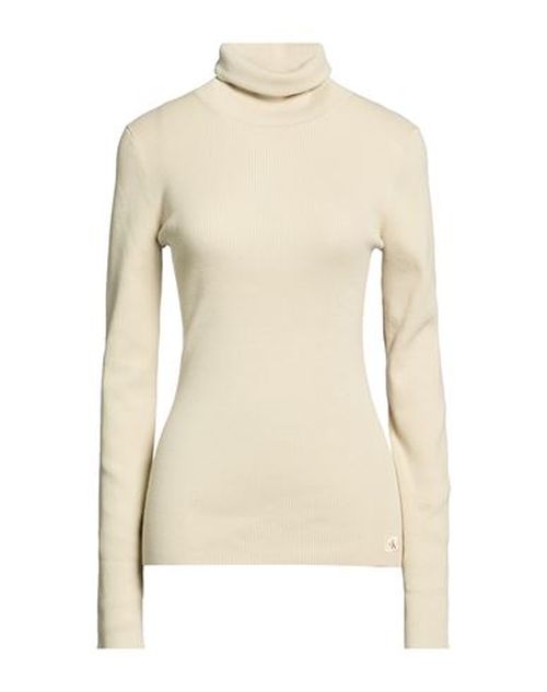 Woman Turtleneck Sage green Size L Cotton, Polyamide, Elastane