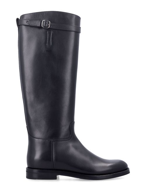 Church's Michelle 2G Equestrian Knee-High Boots for Women with Adjustable Buckle Strap