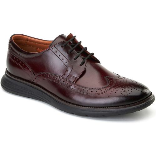 Base London Flight 25 Leather Mens Bordo Brogues Shoes - Wine