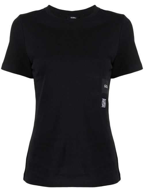 Logo-print cotton T-Shirt - Black