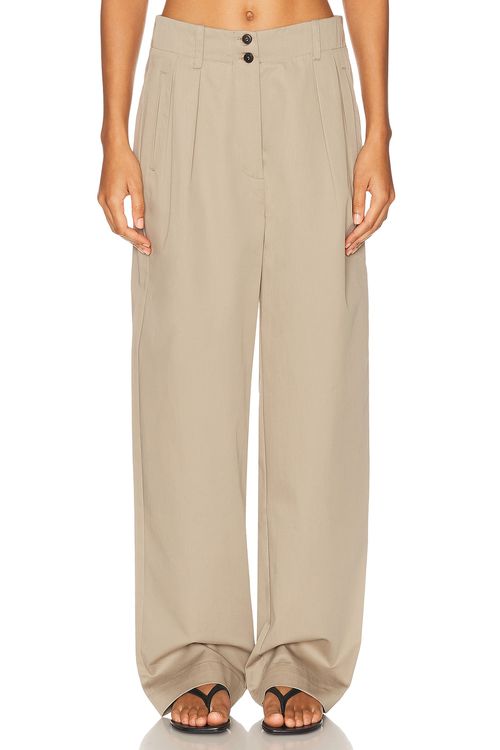 Skall Studio Painter Trouser in Stone Moss - Beige.  42 also in 34, 36