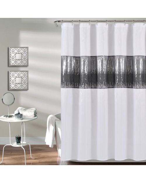 Lush Decor Fashion Night Sky Shower Curtain