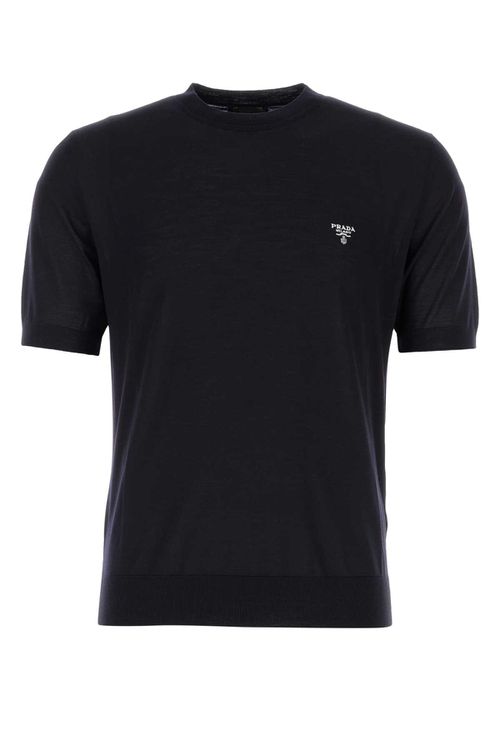 Midnight Blue Wool T-shirt