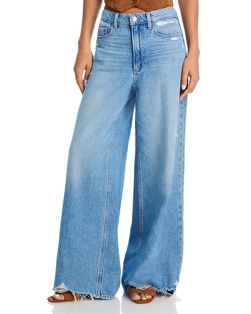 Portia High Rise Wide Leg Jeans in Rumours Rock Hem