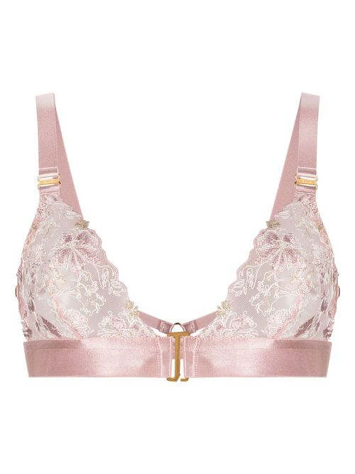 Vita lace triangle bra - Pink