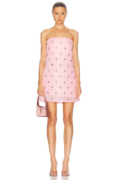 Brandon Maxwell The Tilly Dress in Pink