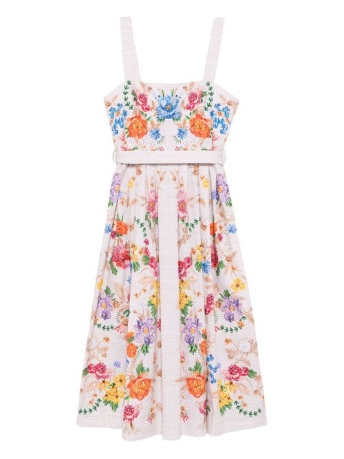 Floral-print dress - Neutrals