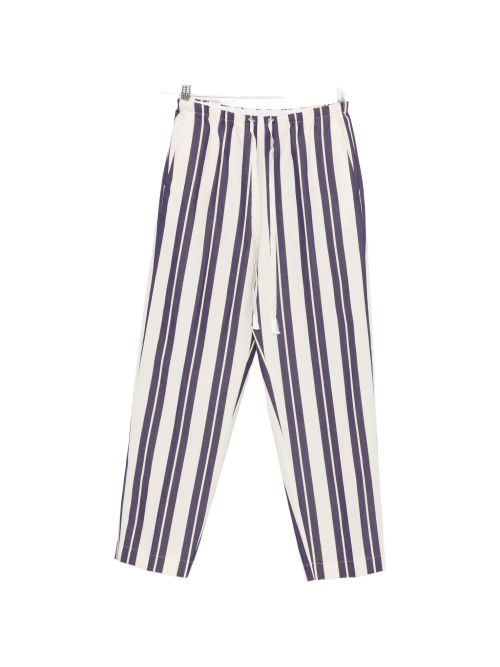 Striped drawstring trousers