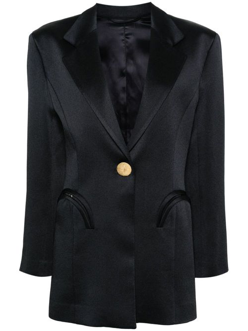 Agneta button-embellished blazer - Blue