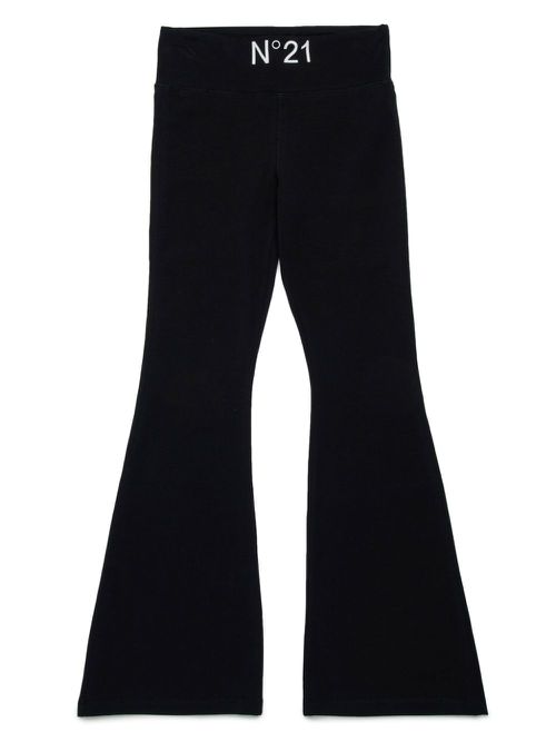 Bootcut track pants - Black