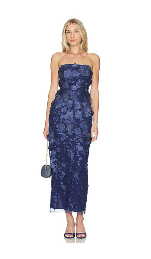 Lovers and Friends Popin Gown in Navy. XS. Also in