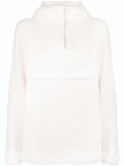 Oversized cashmere hoodie - Neutrals