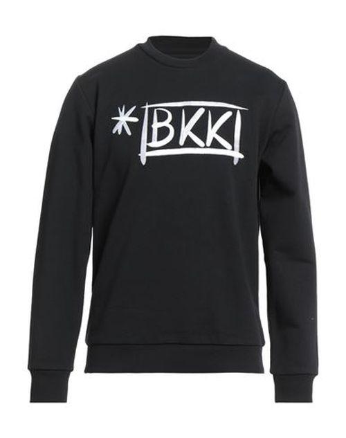 Bikkembergs Man Sweatshirt Black Size L Cotton, Elastane
