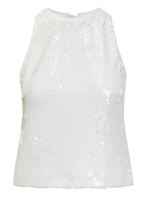 MSGM sequin top - White