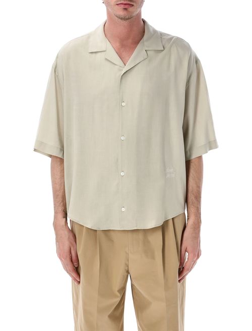 Short Sleeve Embroidered Boxy Shirt