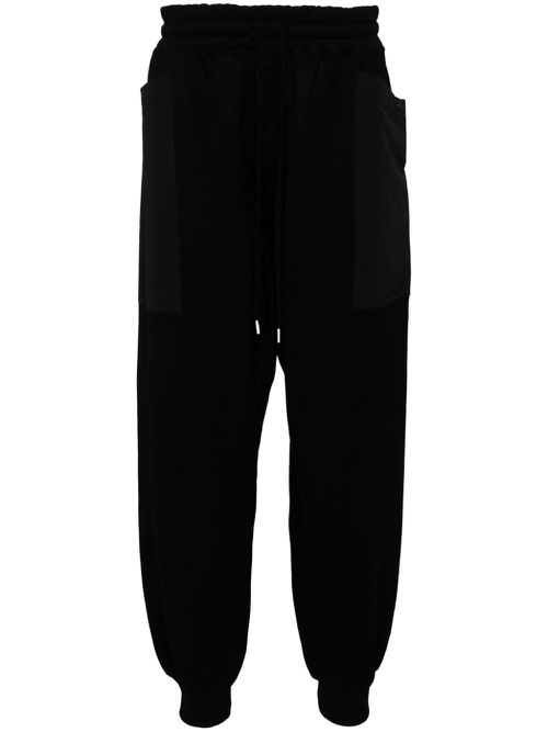 Comme des Garçons Homme Broek met elastische tailleband - Zwart