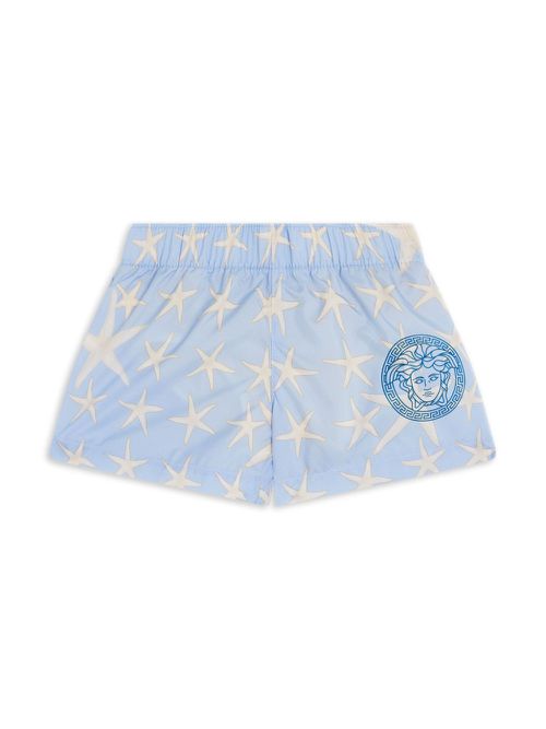 Medusa Head starfish print swim shorts - Blue