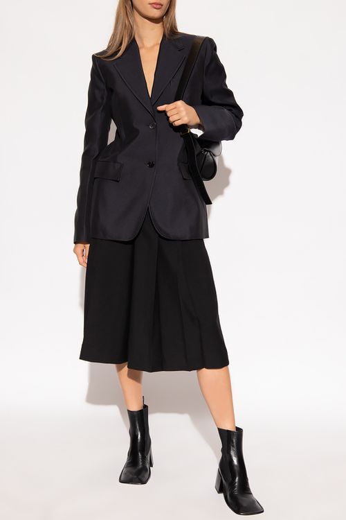 Single-breasted Blazer, Women's, Navy Blue