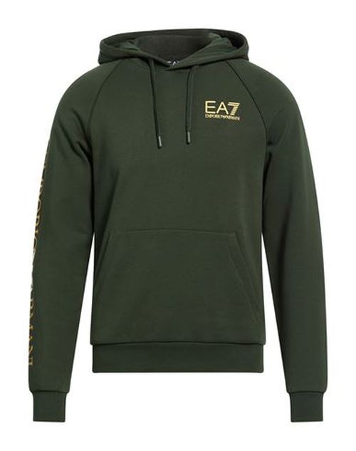 Man Sweatshirt Green Size 3XL Cotton, Polyester