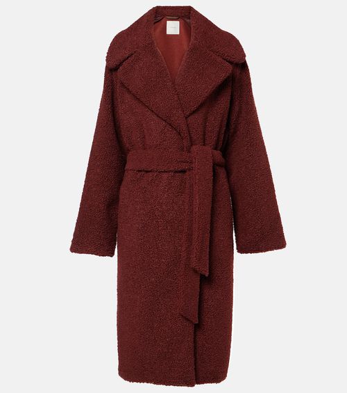 Vermont faux shearling wrap coat