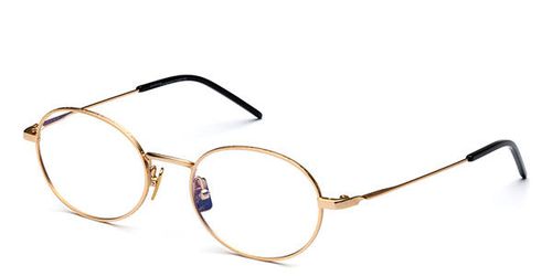 Italia Independent I-I MOD FREDDY 5307 SUPER THIN 120.000 Men's Eyeglasses Gold 49 - Blue Light Block Available