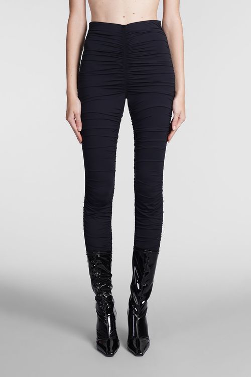 Leggins In Black Synthetic Fibers
