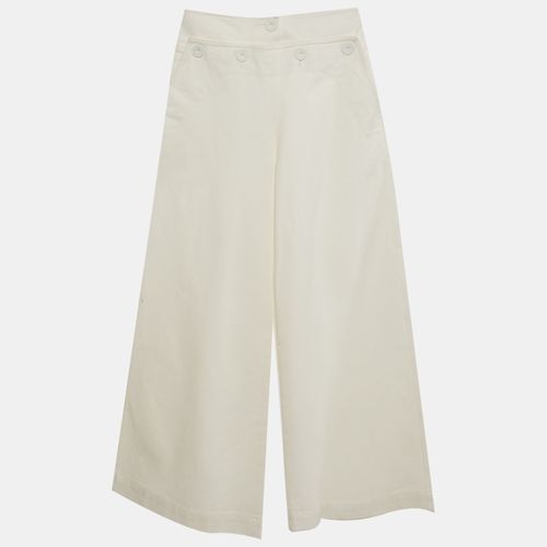 Max Mara Sfilata Off White Denim Flared Jeans XS/Waist