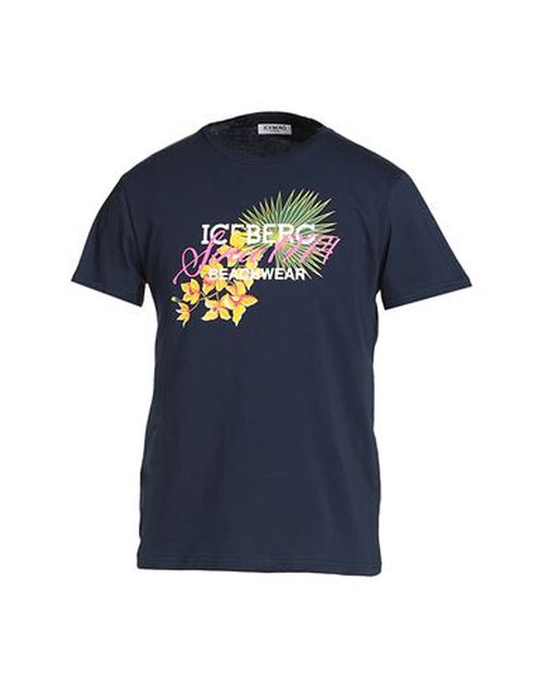Man T-shirt Navy blue